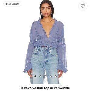 Revolve Bali top periwinkle